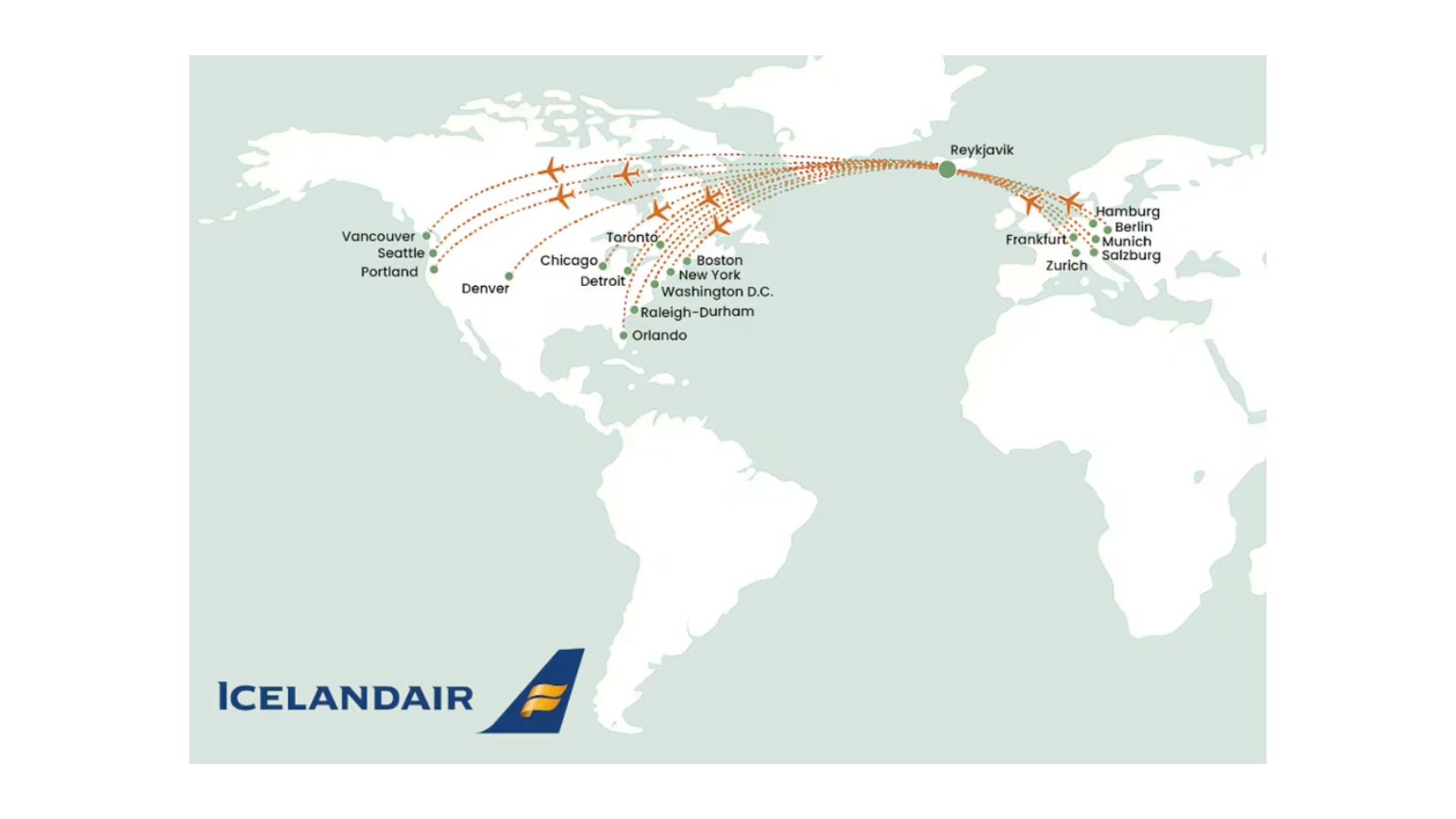 Iceland Air Karte