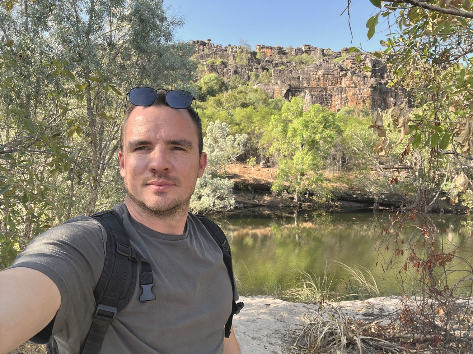 Kieran, Travelessence expert, taking a selfie in the Northern Territory