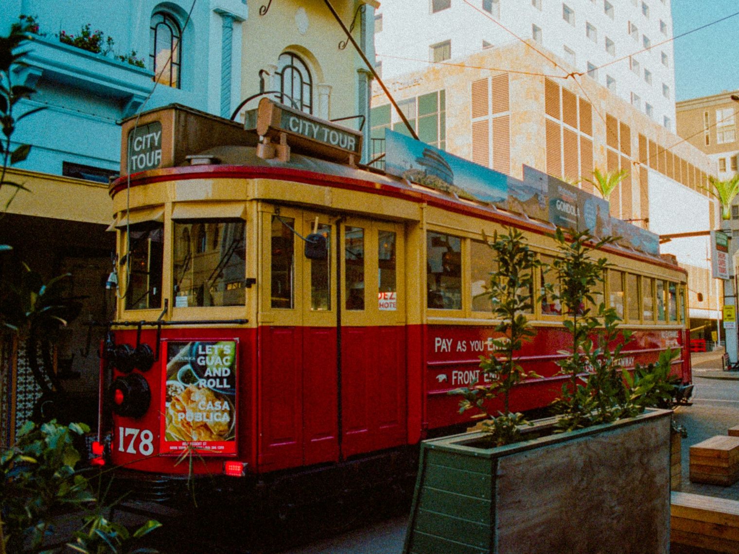 Tram in Christchurch New Zealand