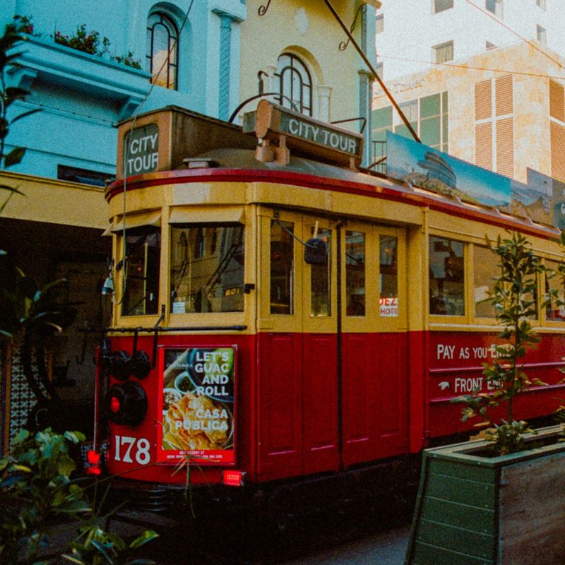 Tram in Christchurch Nieuw-Zeeland