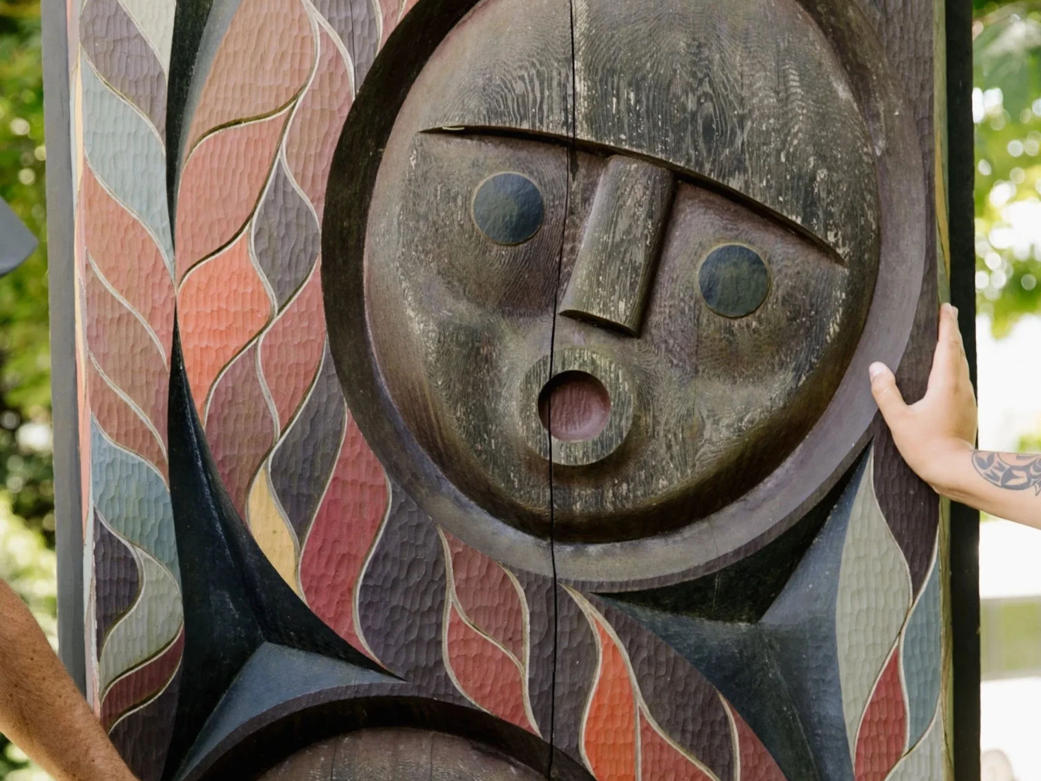 Indigenous wood carving