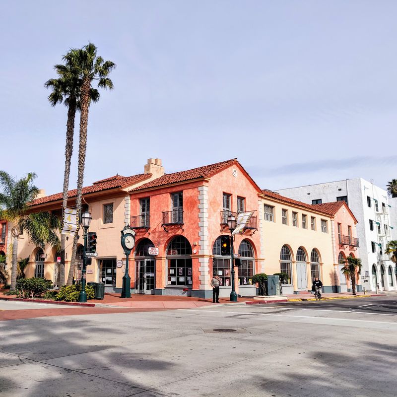 Historic street in downtown Santa Barbara