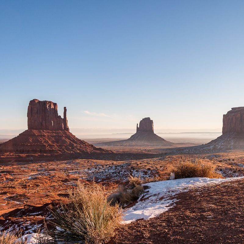 US Arizona Monument Valley landscape view