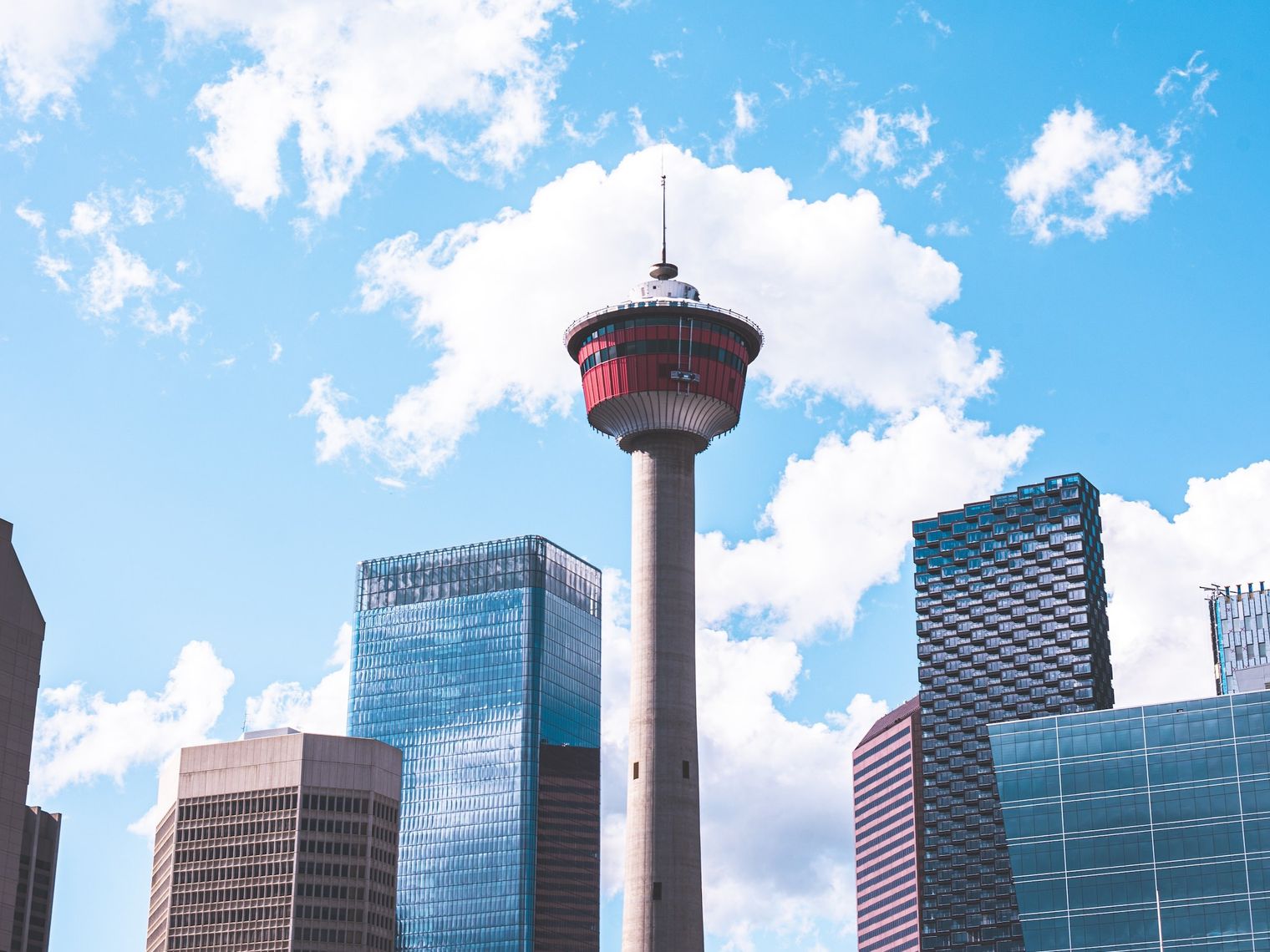 Canada calgary tower view sky