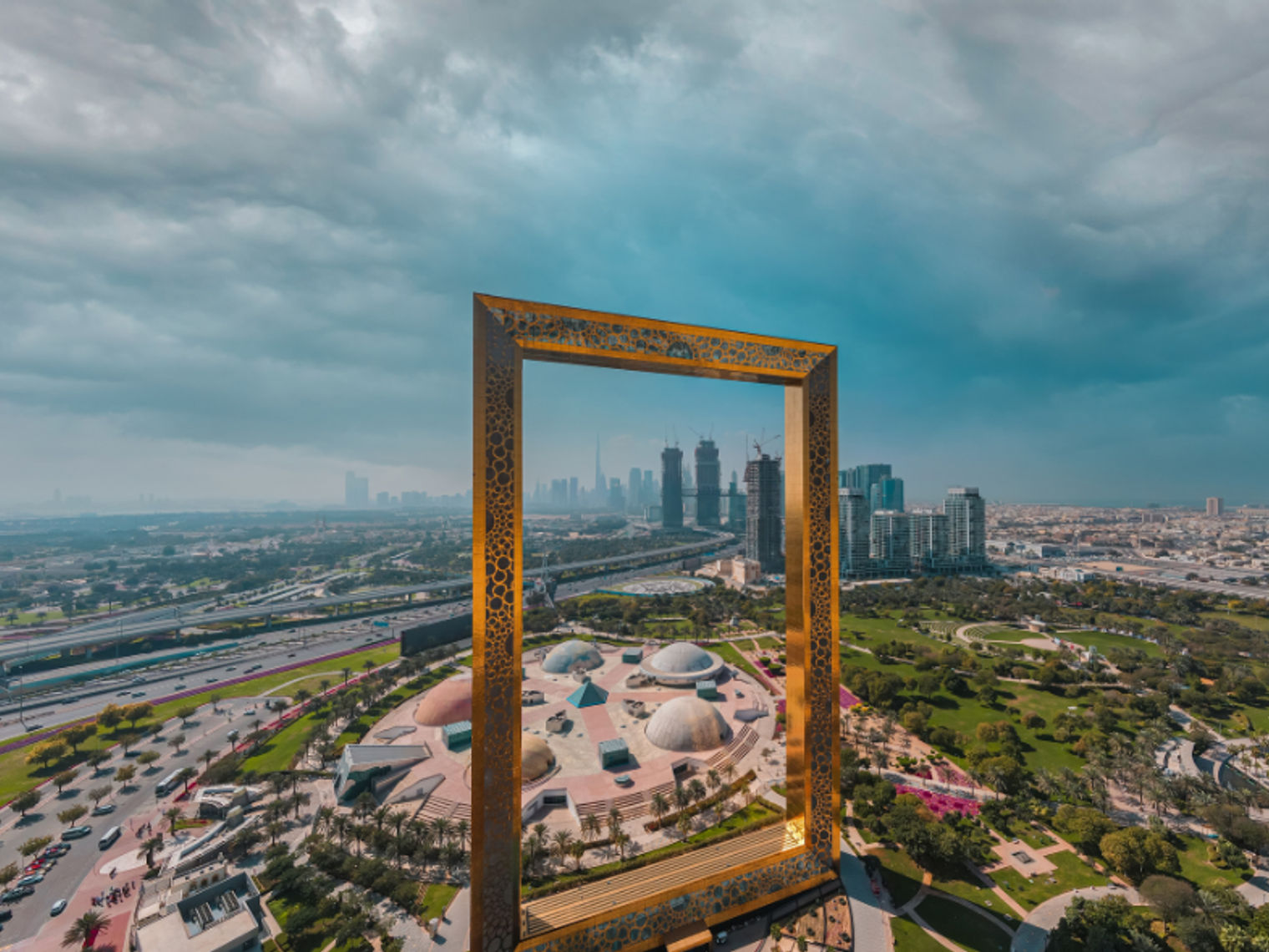 Een groot skelet in Dubai