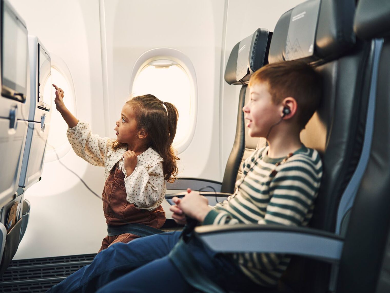 Icelandair flight Onboard service Passengers Children family