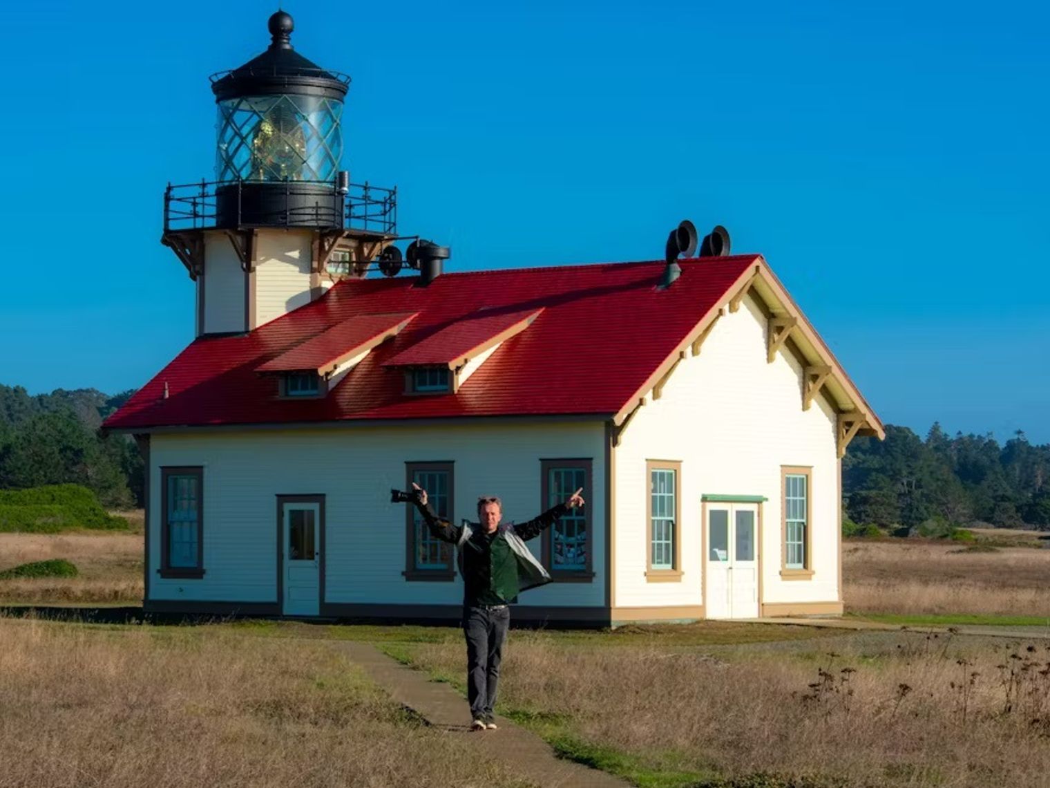 USA California Mendicino lighthouse Robert