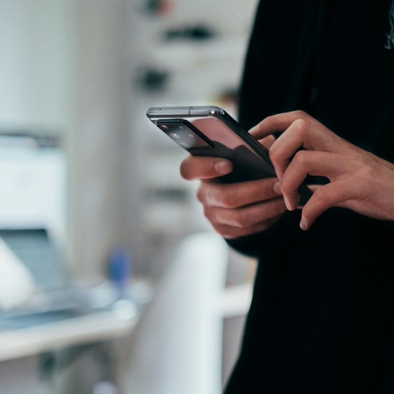 Person using a phone