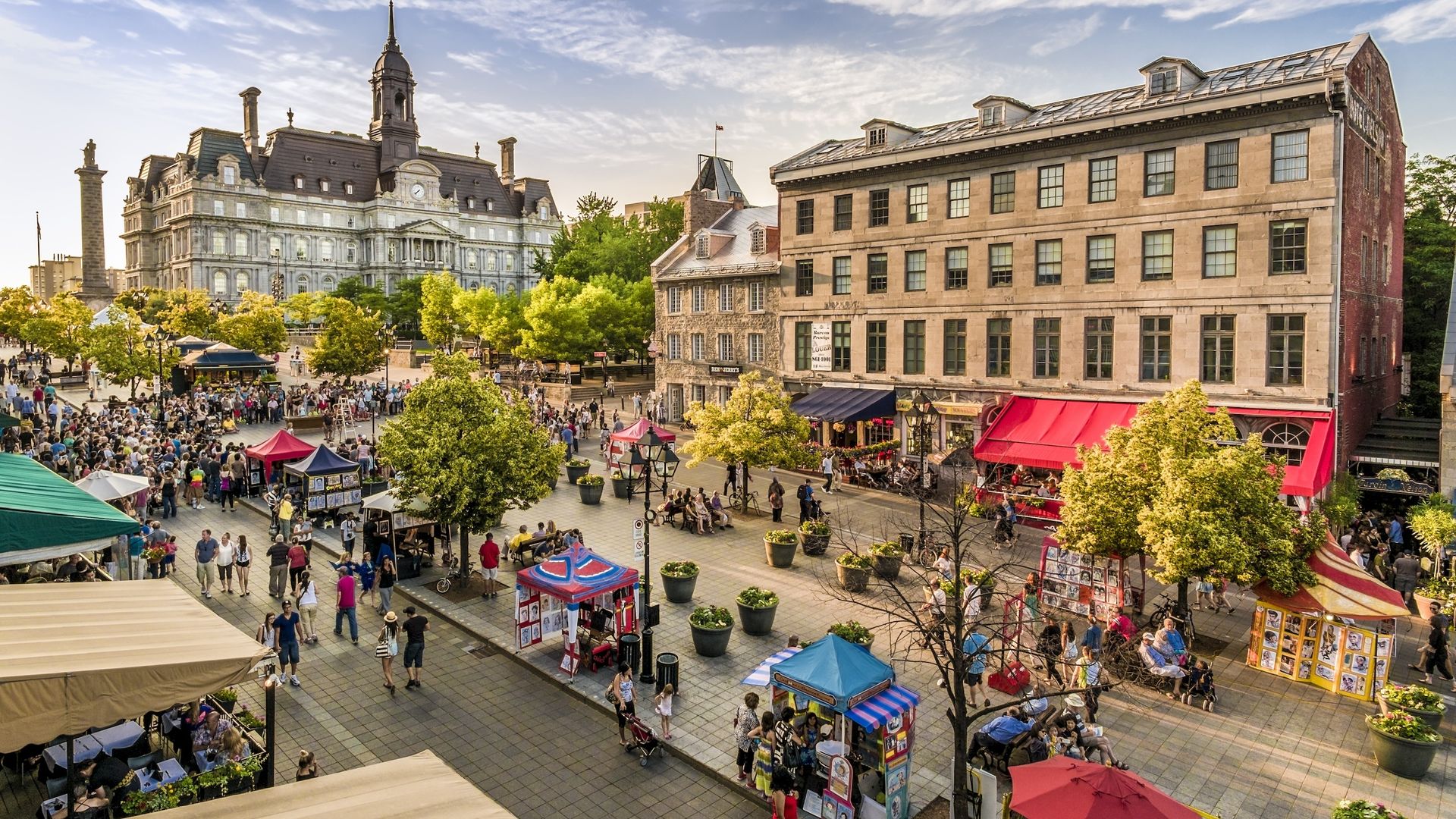 Een bruisende markt in Montreal, Canada