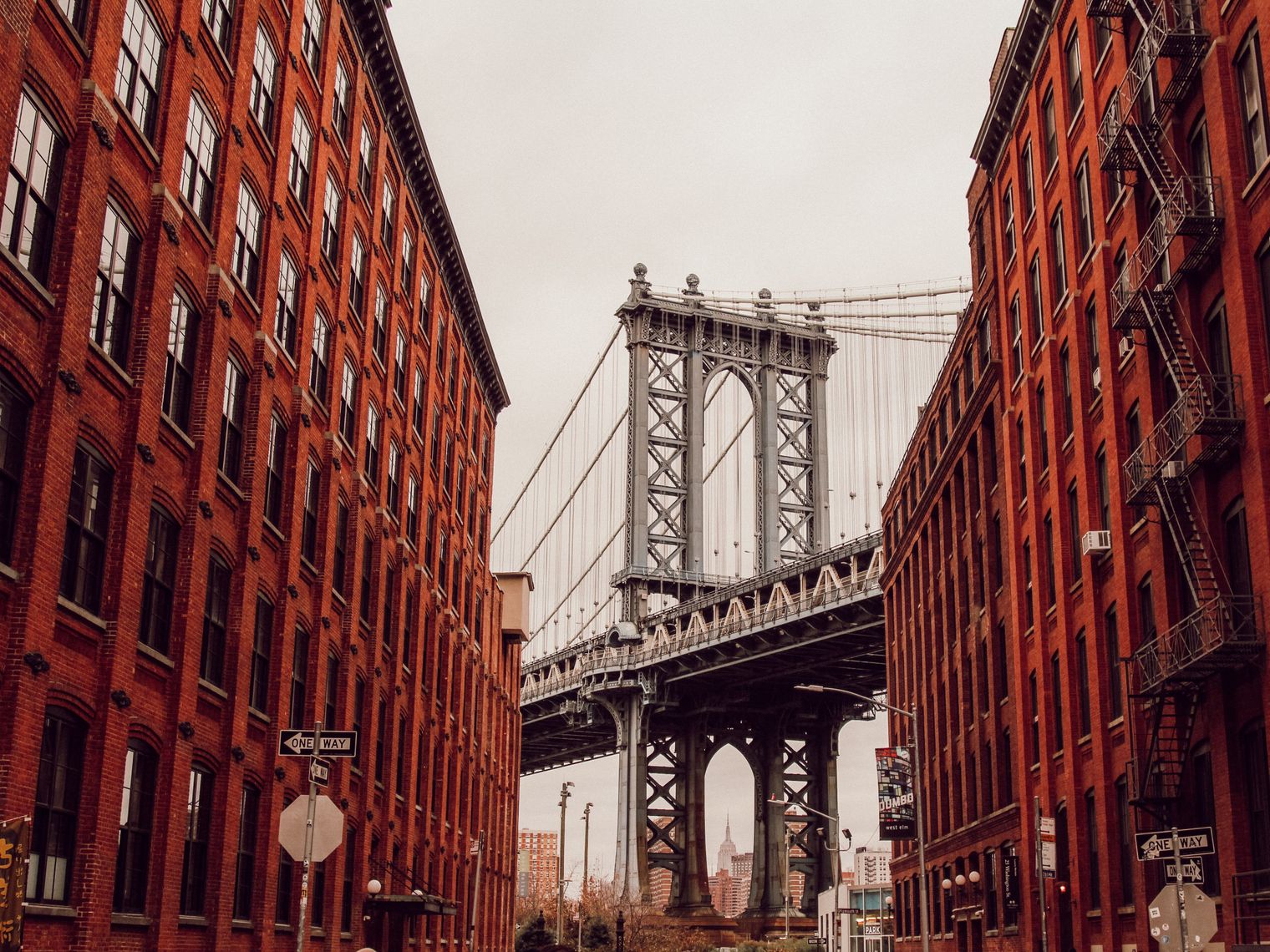 USA New york dumbo bridge