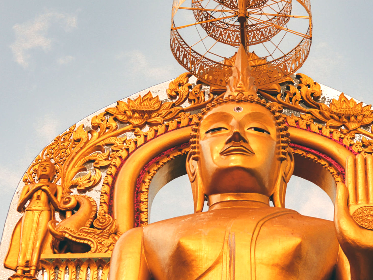 A large Buddha statue in Bangkok