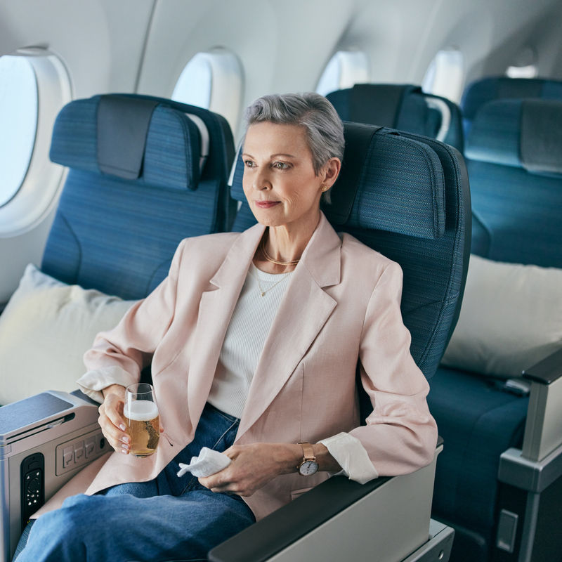 Cathay Pacific business class zitplaatsen voor passagiers