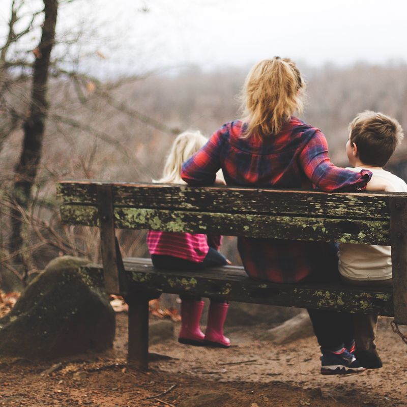 United states family bench young kids