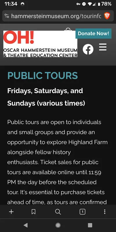 Oscar Hammerstein Museum and Theatre Education Center at Highland Farm