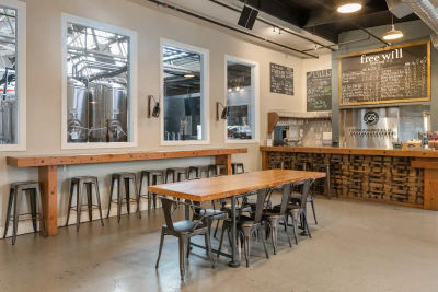 Brewery restaurant Free Will Brewing in Perkasie, Bucks County, PA