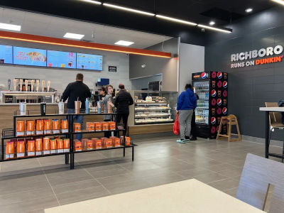 Coffee restaurant Dunkin' in Richboro, Bucks County, PA