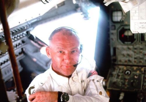 buzz aldrin wear omega moonwatch