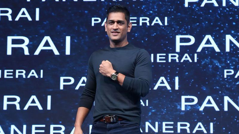 Mahendra Singh Dhoni wearing Panerai watch