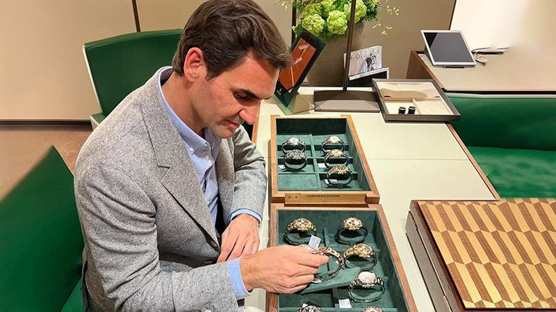 Roger Federer rolex watch collection