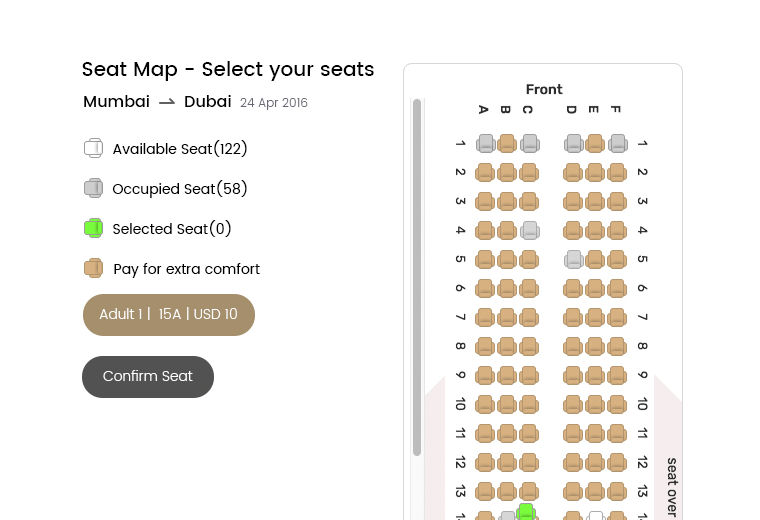 flight seat booking