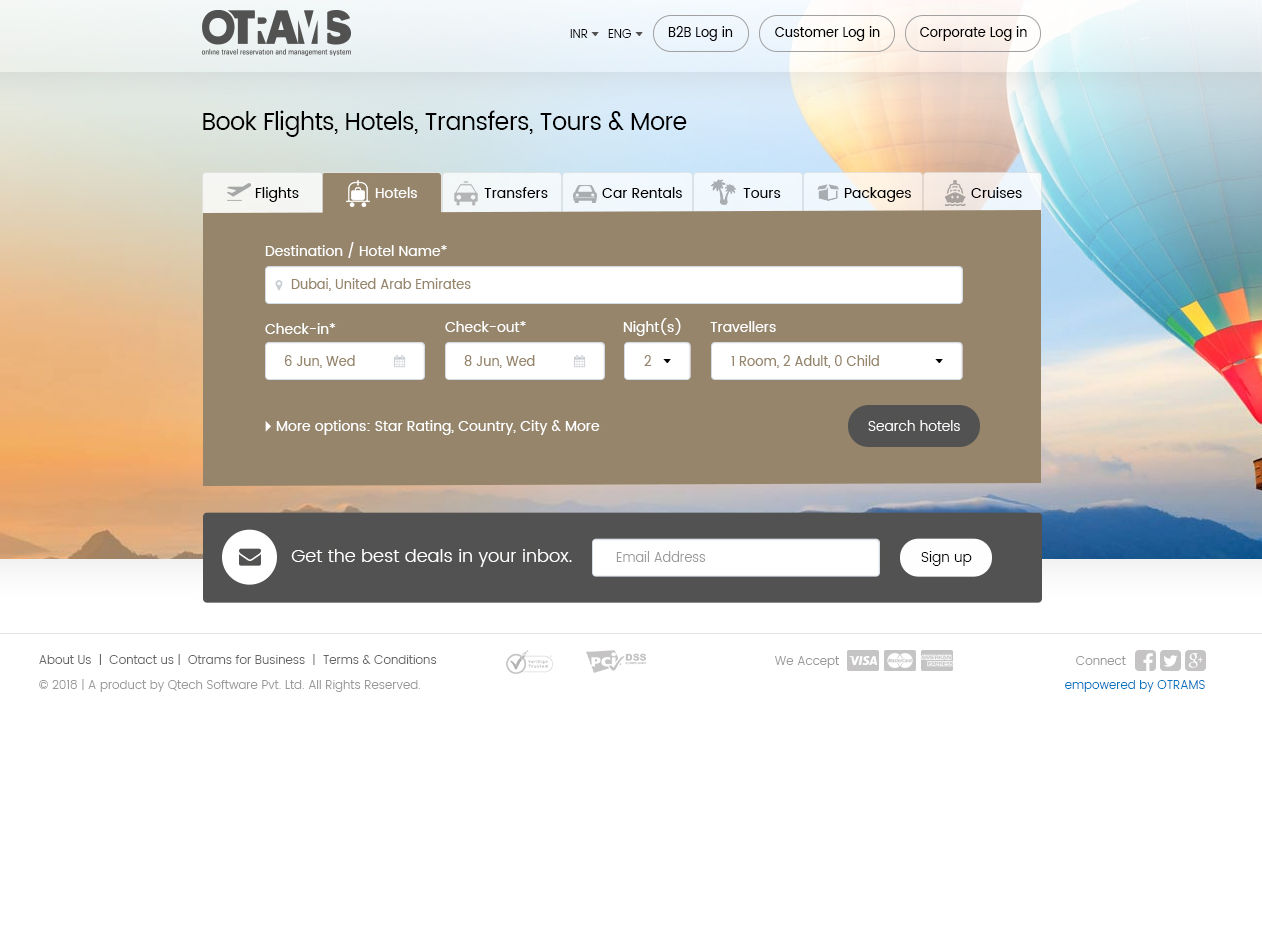 OTRAMS online travel management system