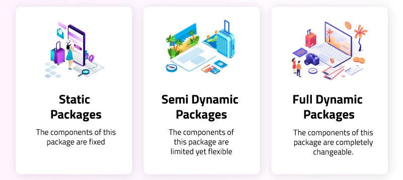 types of semi dynamic packages