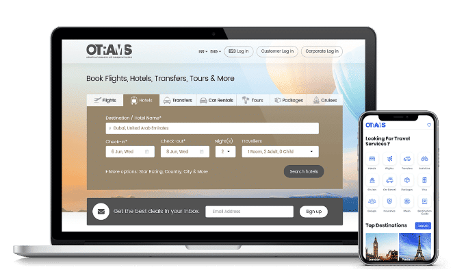 OTRAMS Travel ERP Software, Travel Reservation System