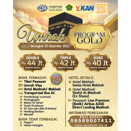 Paket umroh dengan transportasi terbaik