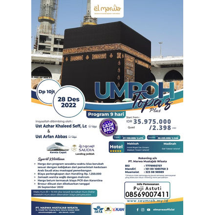 Agen umroh resmi dengan harga terjangkau