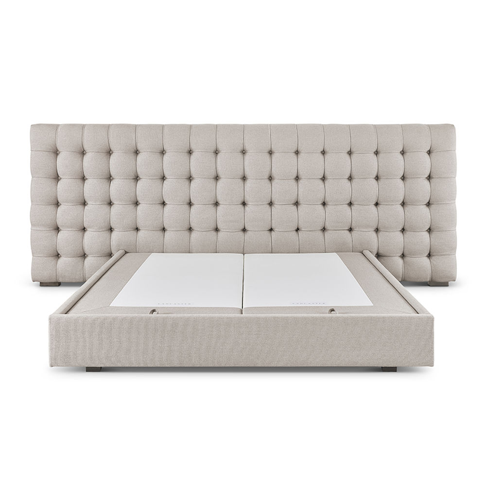 410 Tufted Platform Bed | Extended Headboard - Image 3