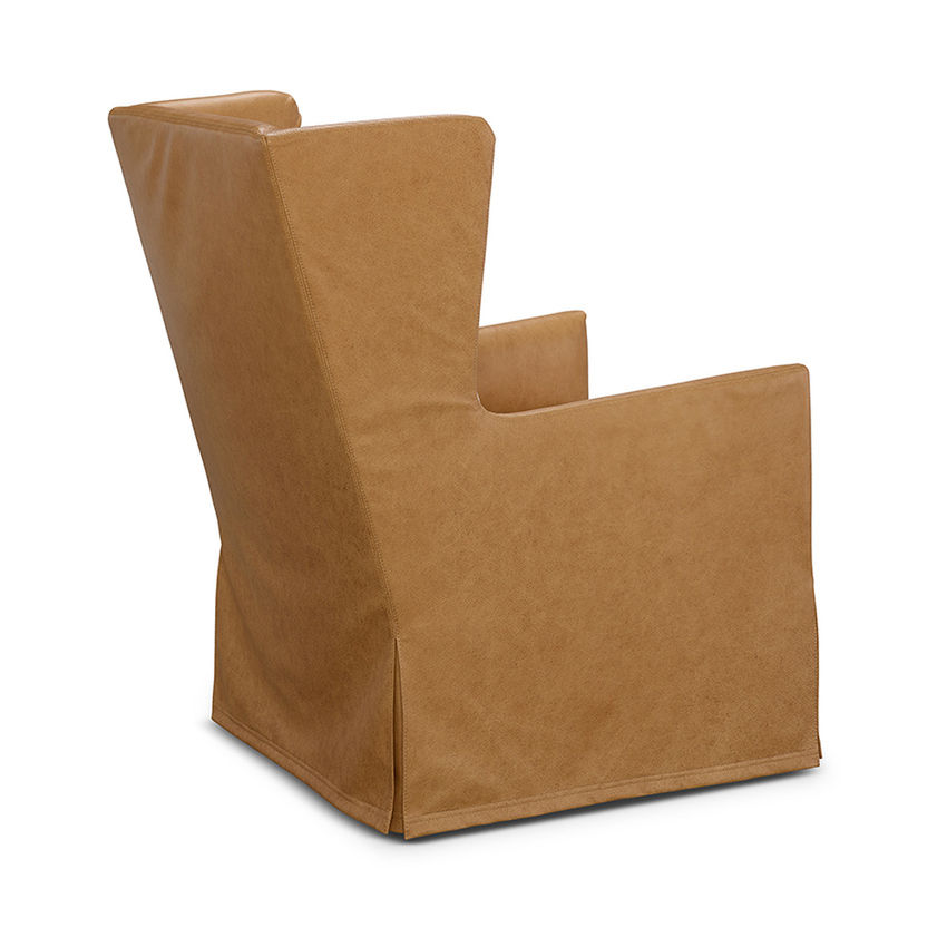 Sophia Slipcovered Swivel Chair - Image 4