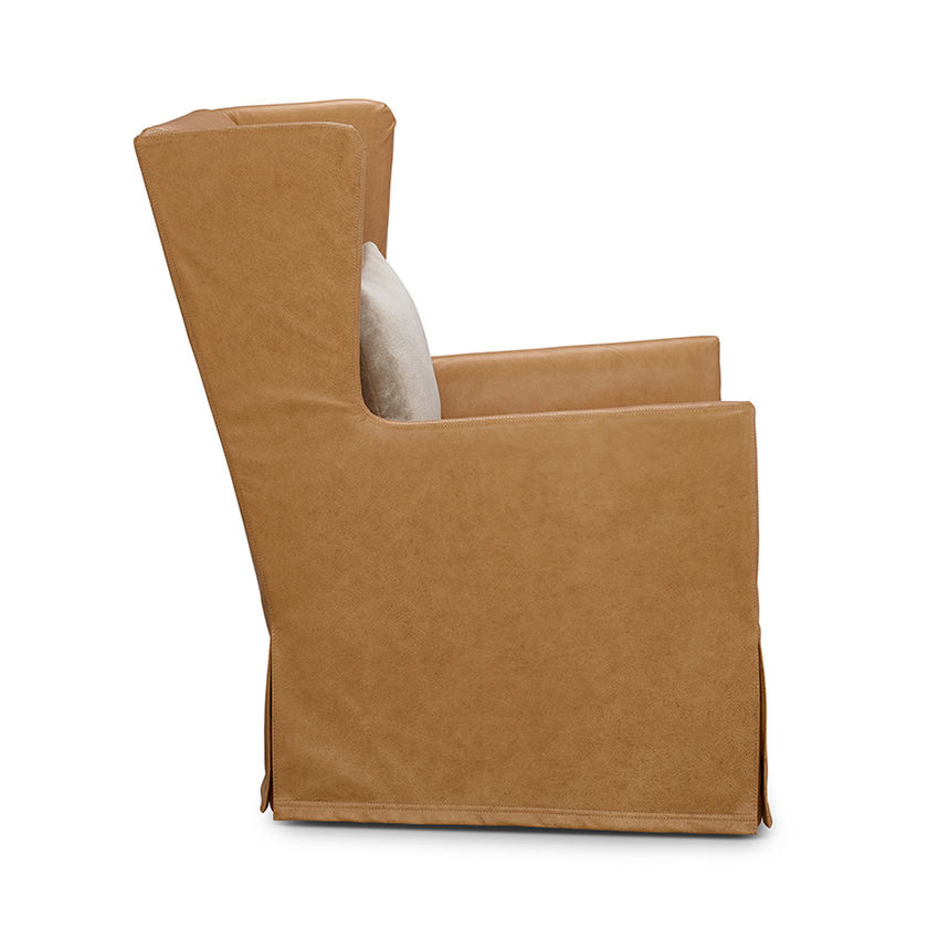 Sophia Slipcovered Swivel Chair - Image 2