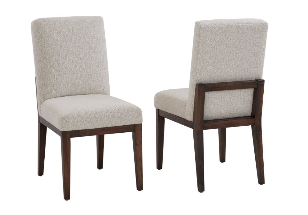 UPHOLSTERED SIDE CHAIR OATMEAL FABRIC image