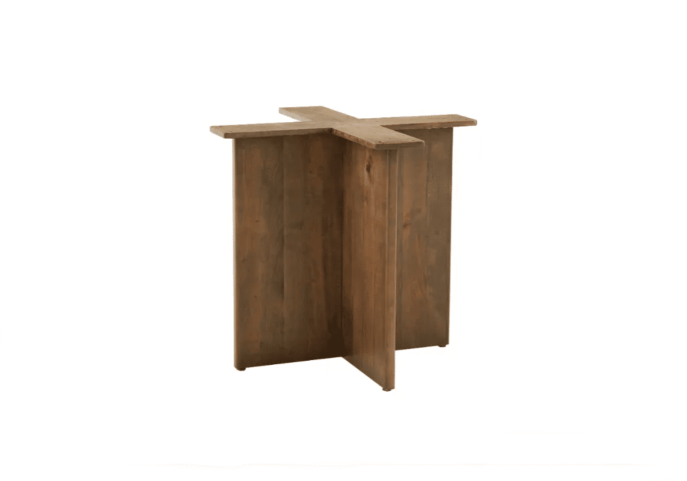 60 inch ROUND TABLE w/ Wood Base - Detail Shot image
