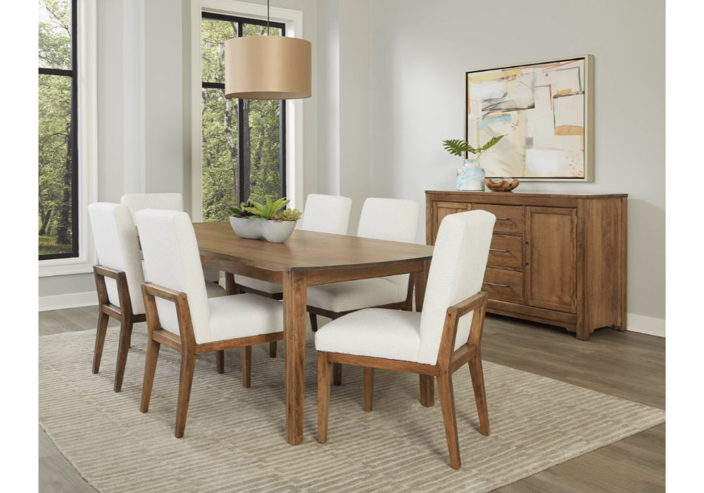 UPHOLSTERED SIDE CHAIR WHITE FABRIC - Room Scene image