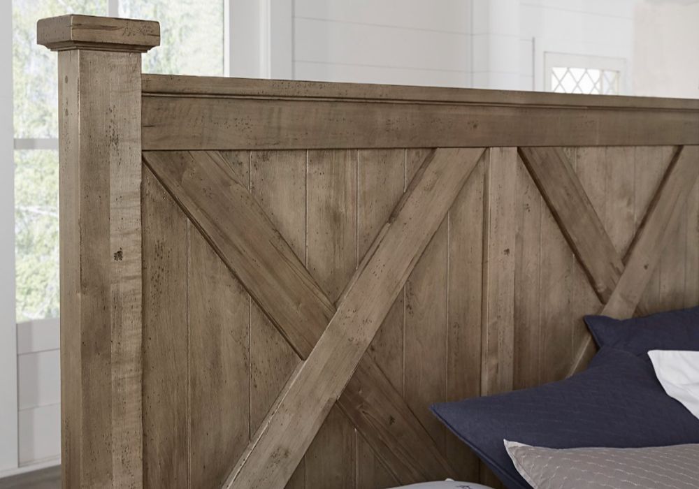 X Bed in Stone Grey Finish