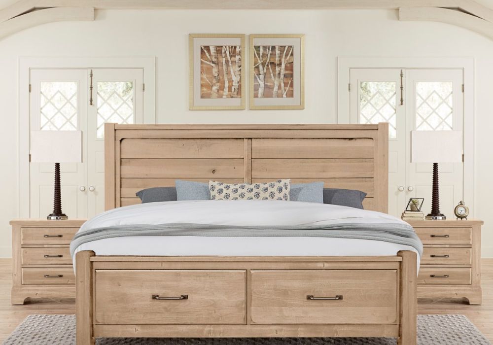 Nightstand in Clear Maple Finish
