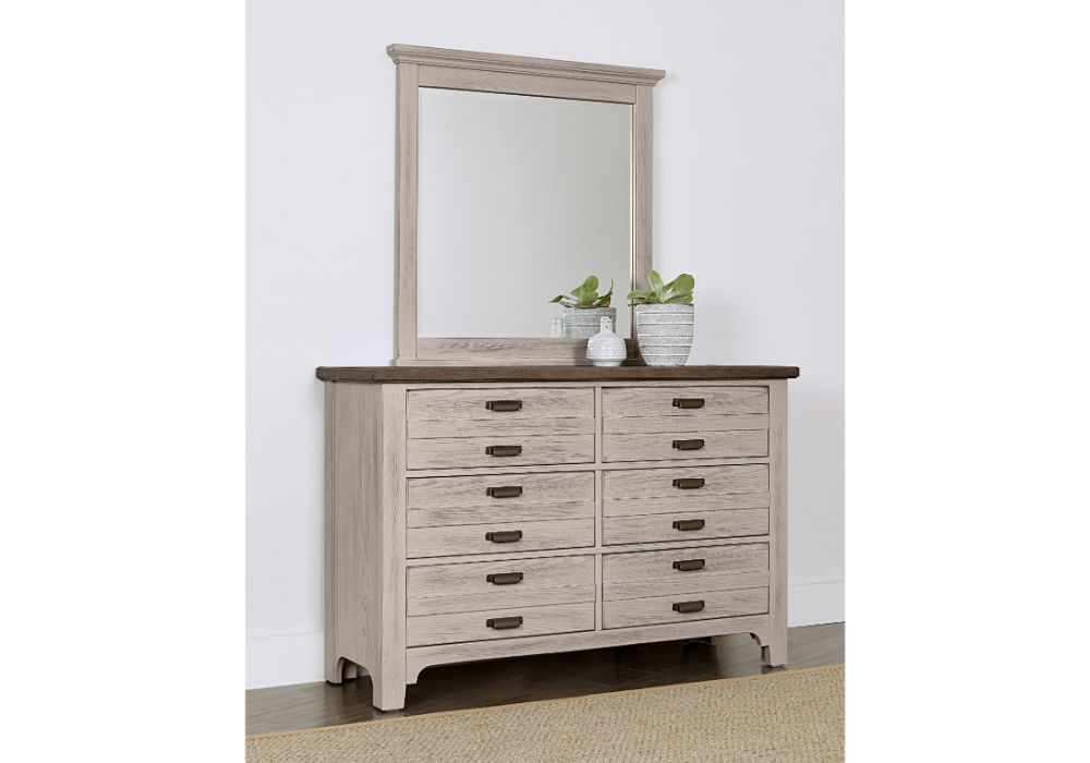 two tone grey dresser Bungalow Six Drawer in Dover THE NILE DROP 5
