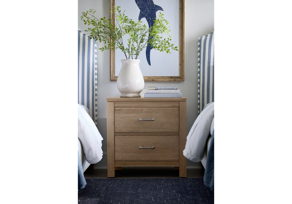 Tide & Timber Nightstand in Grey Oak Finish