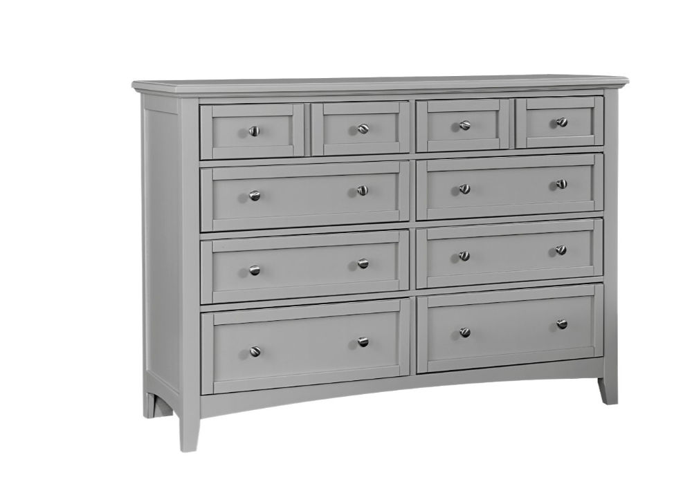 grey 8 drawer dresser Bonanza Triple in Gray Finish x-sibling-handle:alma-midi-dress-pastel-pink