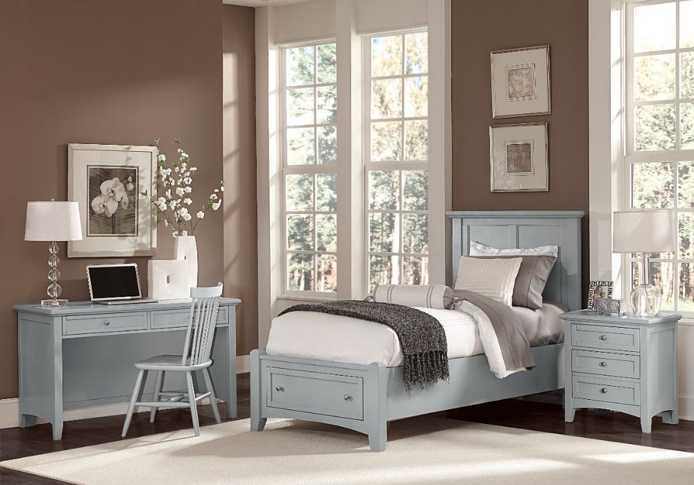 Bonanza Nightstand in Gray Finish
