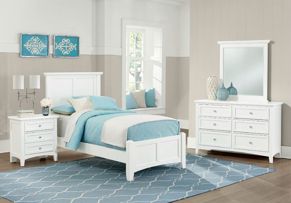 Bonanza Double Dresser in White Finish