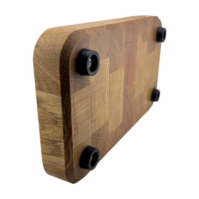 Drewniana deska do krojenia, sztorcowa, mała, 25 cm x 15 cm, dębowa