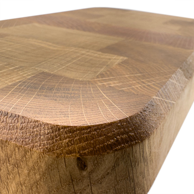 Drewniana deska do krojenia, sztorcowa, mała, 25 cm x 15 cm, dębowa