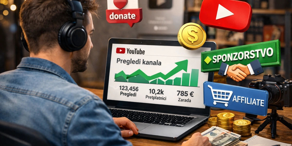 Povećanje pregleda kanala i zarade na YouTubeu u Srbiji