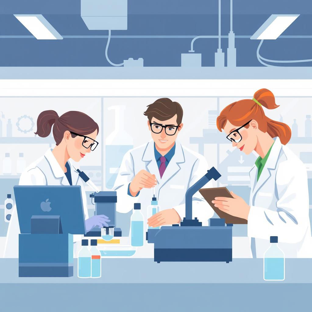 lab researchers, 6-12 words