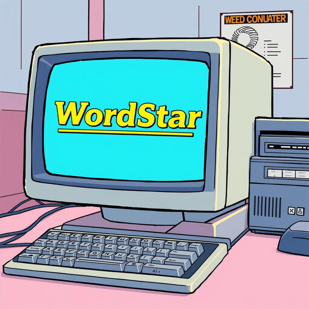 Old computer with WordStar