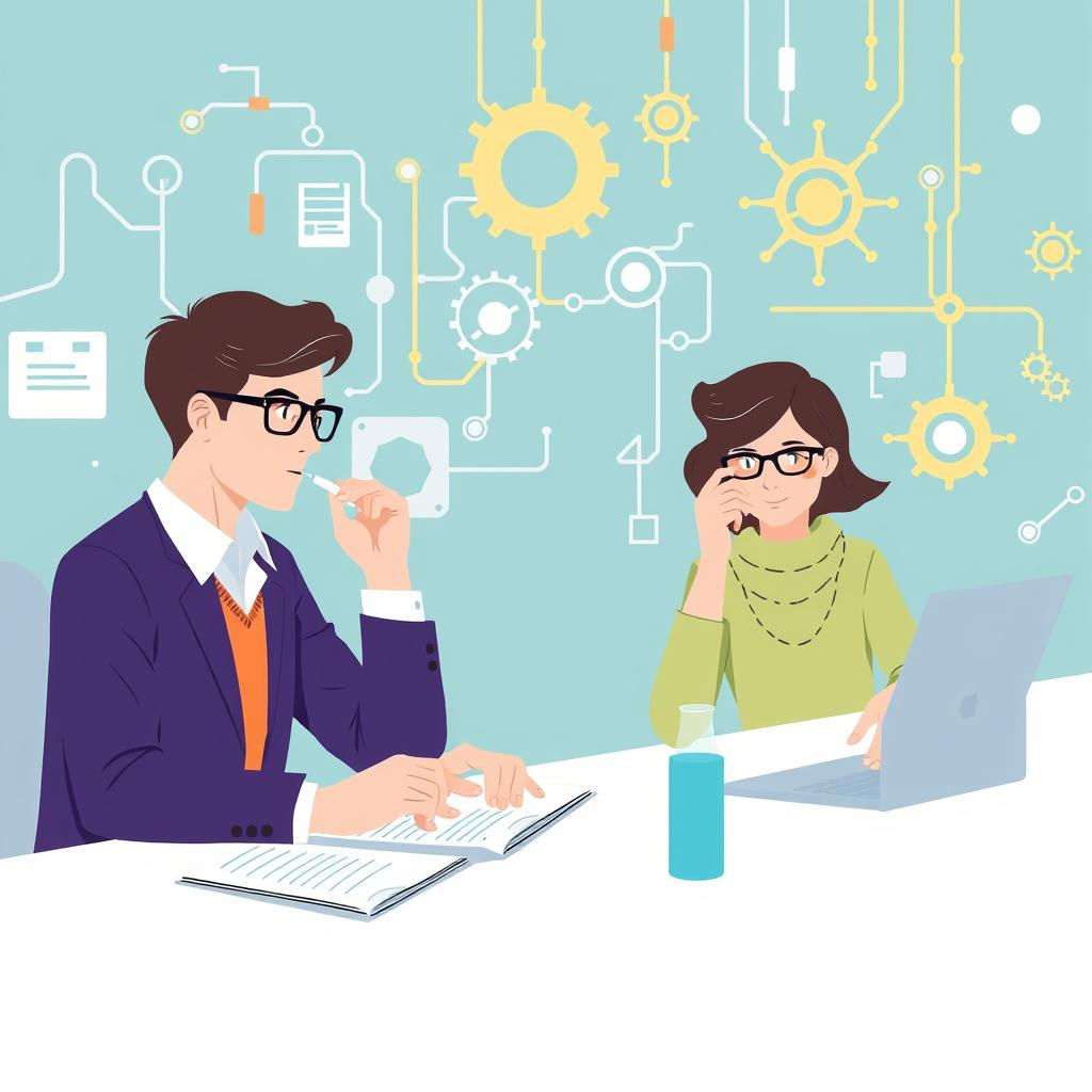 Researchers at work, 6-12 words