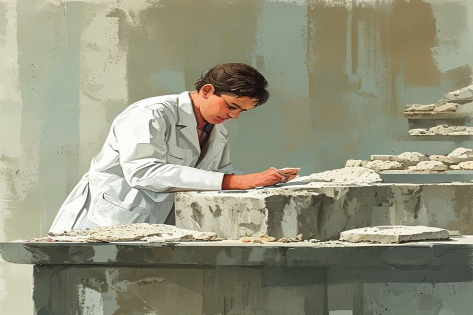 Roman concrete sample, 6-12 words