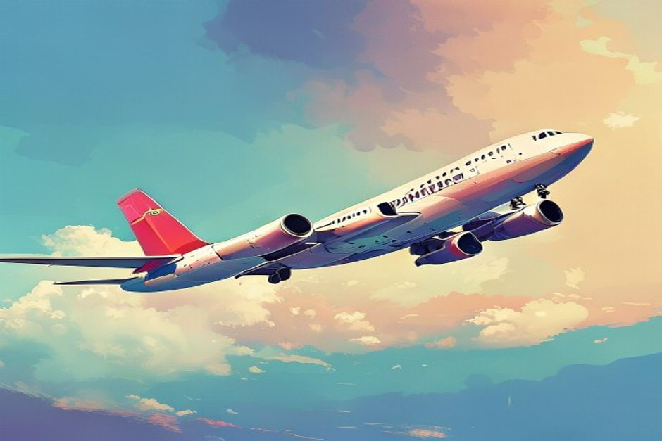 Boeing 737 MAX taking off, 6-12 words